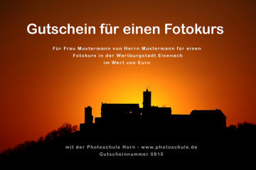 gutschein fotokurs wartburg