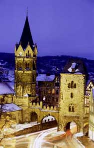 Nicolaikirche und Nicolaitor in Eisenach